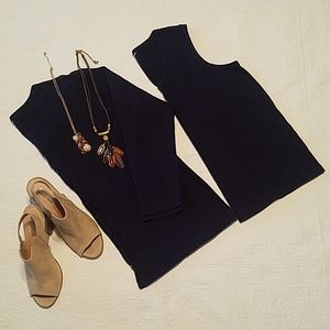 Navy Cardigan/Tank Set